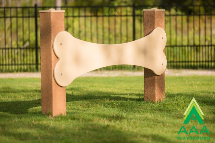 Over and Under Recycled Plastic Dog Park Play Equipment