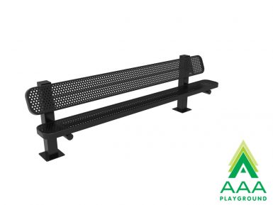 AAA Playground Honeycomb Steel Bench with Square Posts