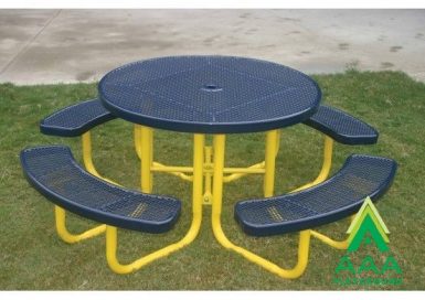 AAA Playground Honeycomb Steel Portable Frame Round Table