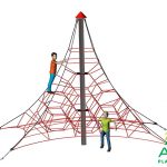 4-Sided Spider Pyramid Net Climber 4-4