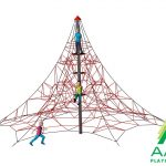 6-Sided Spider Pyramid Net Climber 6-6