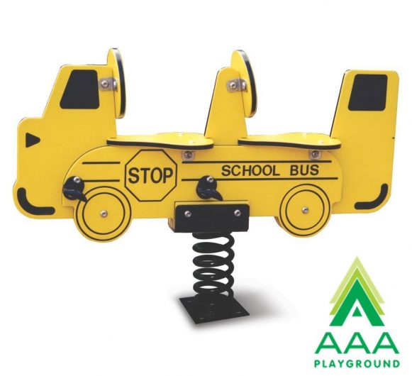 School Bus Two Seat Spring Rider