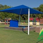 Square Shade Shelter with 8 feet high Entrance Height