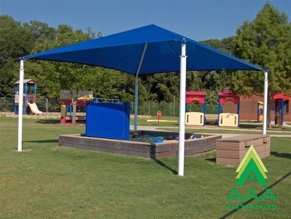 Square Shade Shelter with 8 feet high Entrance Height