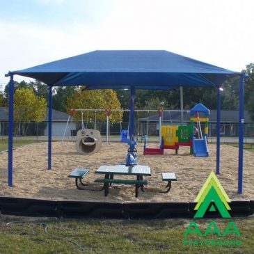 Square Shade Shelter with 8 feet high Entrance Height
