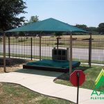 Square Shade Shelter with 8 feet high Entrance Height