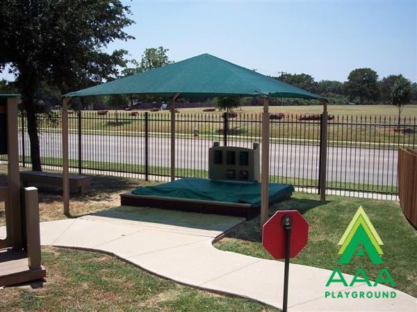 Square Shade Shelter with 8 feet high Entrance Height