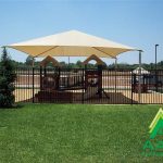 Square Shade Shelter with 8 feet high Entrance Height