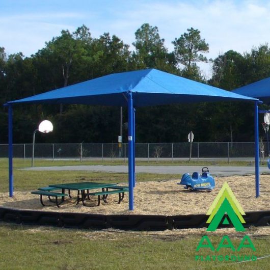 Square Shade Shelter with 8 feet high Entrance Height