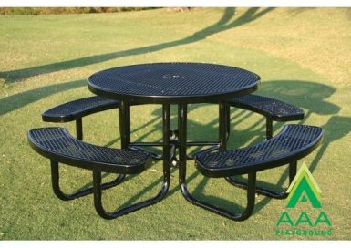AAA Playground Expanded Metal Portable Frame Round Table