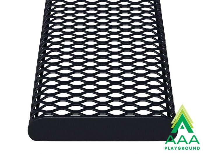Rolled Style Park Bench Without Back