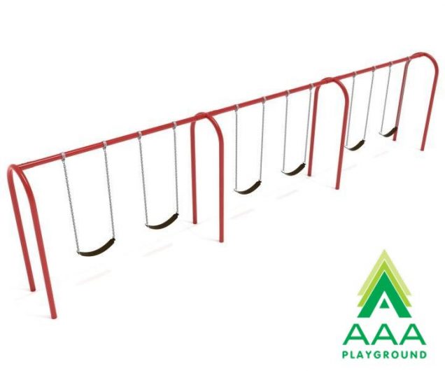 Red Elite Series 3.5 Inch Arch Post Swing 8 Foot