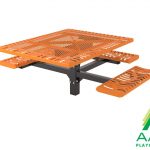 ADA Accessible Classic Square Pedestal Table