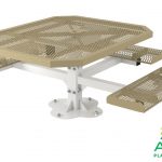 AAA Playground Accessible Rolled Octagon Pedestal Table