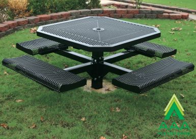 Rolled Octagon Pedestal Table