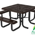 Perforated Square Portable Table