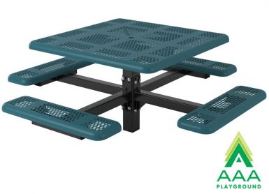 Perforated Square Pedestal Table