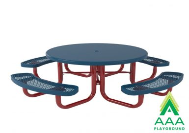 Child Height 46-inch Regal Round Portable Table with Solid Top