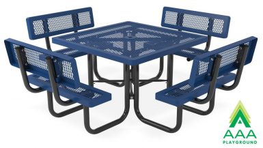 Regal with Back Square Portable Table