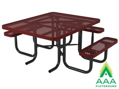 Accessible AAA Playground Perforated Square Portable Table