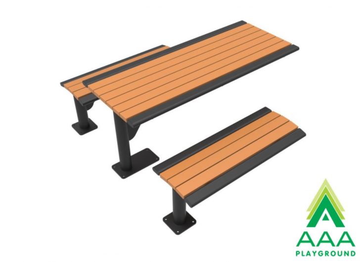Arches Recycled Plastic Slatted Cantilever Table