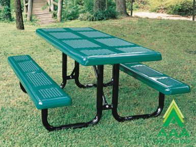 Perforated Rectangular Portable Table