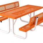 Regal with Back Rectangular Portable Table