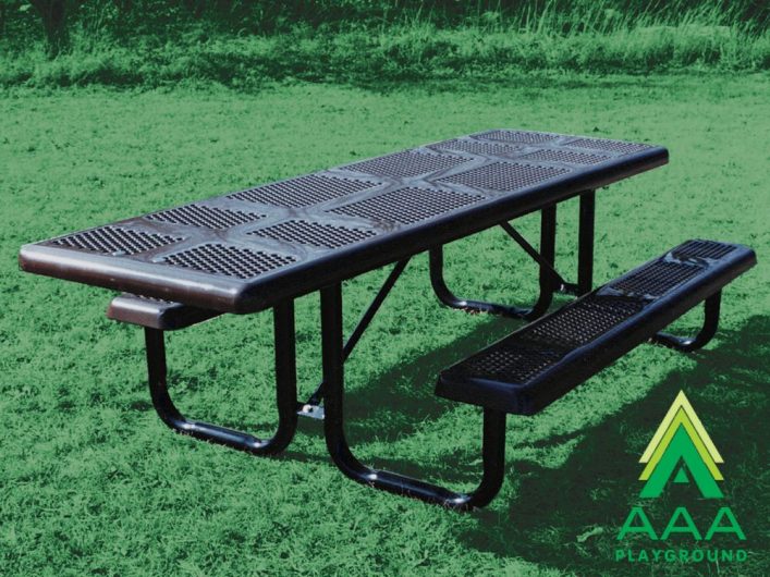 AAA Playground Accessible Perforated Rectangular Portable Table