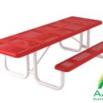 ADA Accessible Perforated Rectangular Portable Table