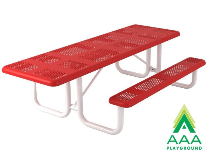 AAA Playground Accessible Perforated Rectangular Portable Table