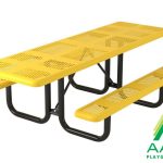 AAA Playground Accessible Perforated Rectangular Portable Table