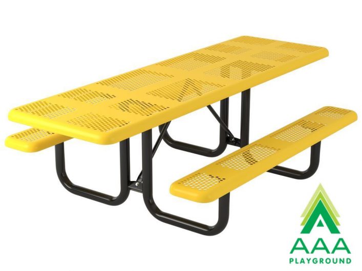 AAA Playground Accessible Perforated Rectangular Portable Table