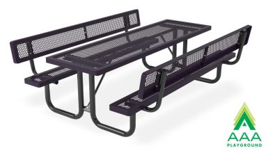 Regal with Back Rectangular Portable Table