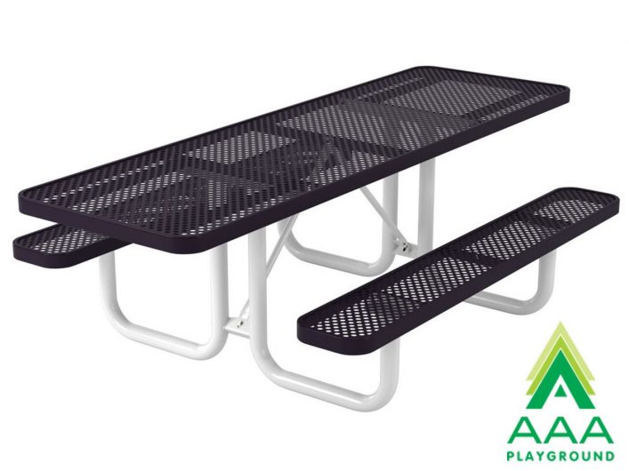 Accessible AAA Playground Perforated Rectangular Portable Table