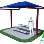 T Cantilever Bleacher Shade