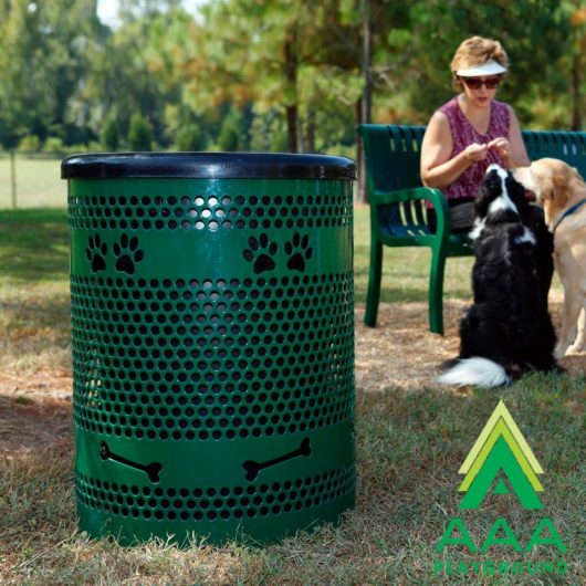 AAA Playground Tidy Up Trash Receptacle with Lid & Liner