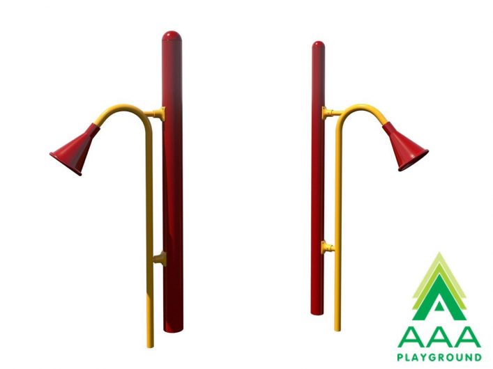 Two-Independent Talk Tubes with Black Poly Tubing