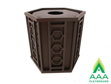 Biscayne Trash Receptacle with Liner and Lid