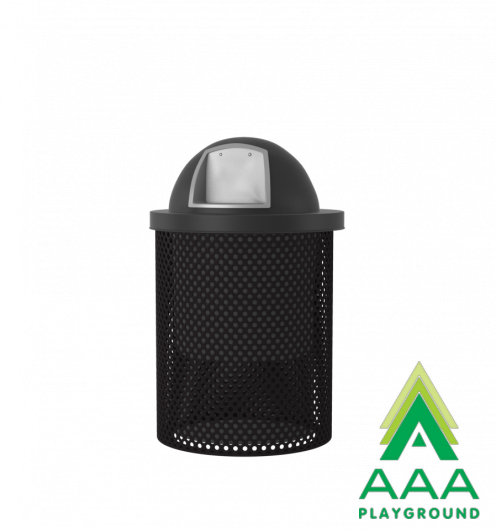 Perforated Style Trash Receptacle