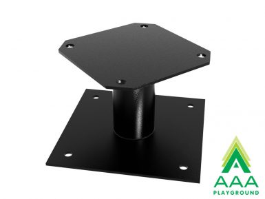 Surface Mount Assembly for Trash Receptacle