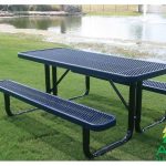 AAA Playground Expanded Metal Portable Frame Picnic Table