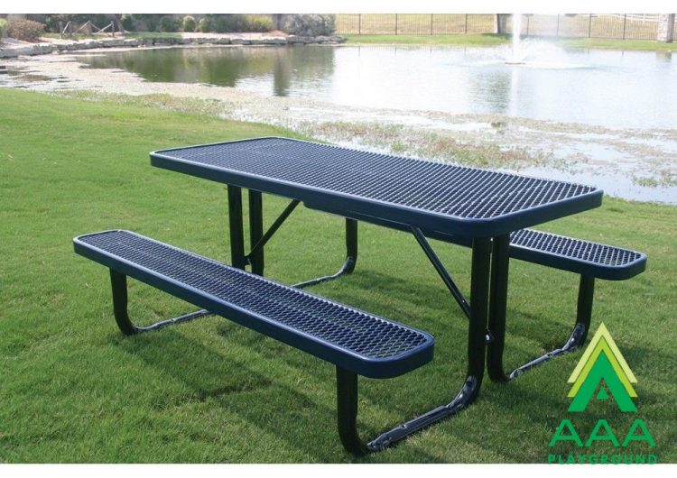AAA Playground Expanded Metal Portable Frame Picnic Table