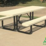 AAA Playground Expanded Metal Portable Frame Picnic Table