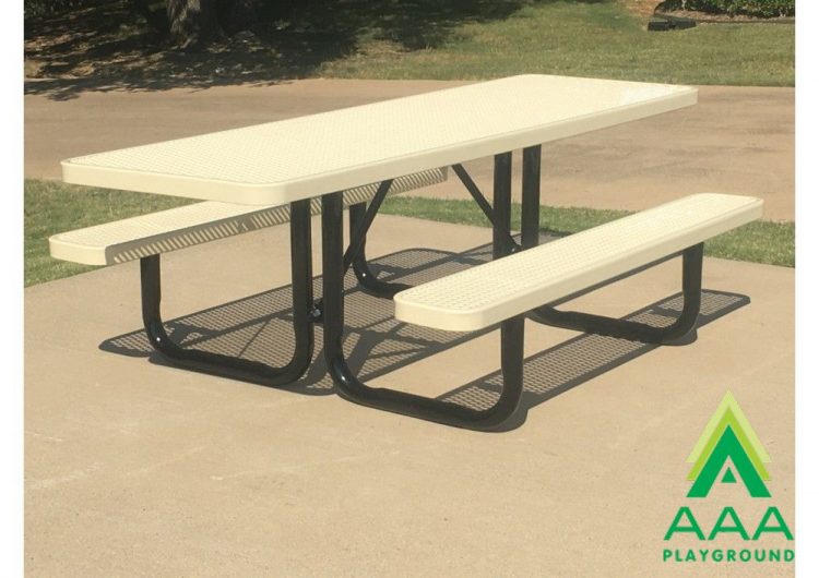 AAA Playground Expanded Metal Portable Frame Picnic Table