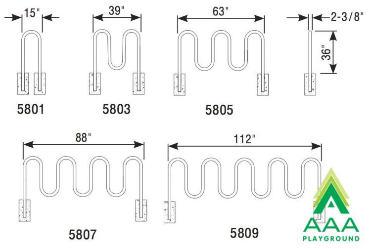 Contemporary Loop Bike Rack
