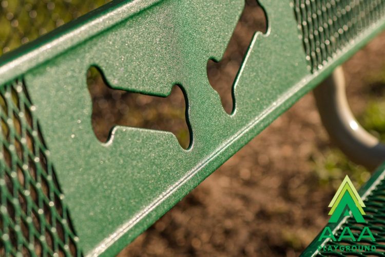 Bones Design 6-feet AAA Playground Expanded Style Bench with Back