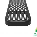Perforated Style Park Bench Without Back