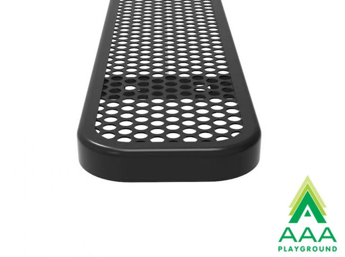 Perforated Style Park Bench Without Back