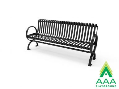 AAA Playground Round-Arm Metro Bench with Back