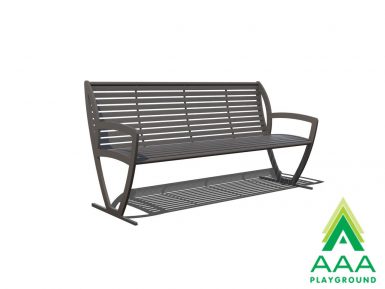 Zion Bench with Back with Side Armrests